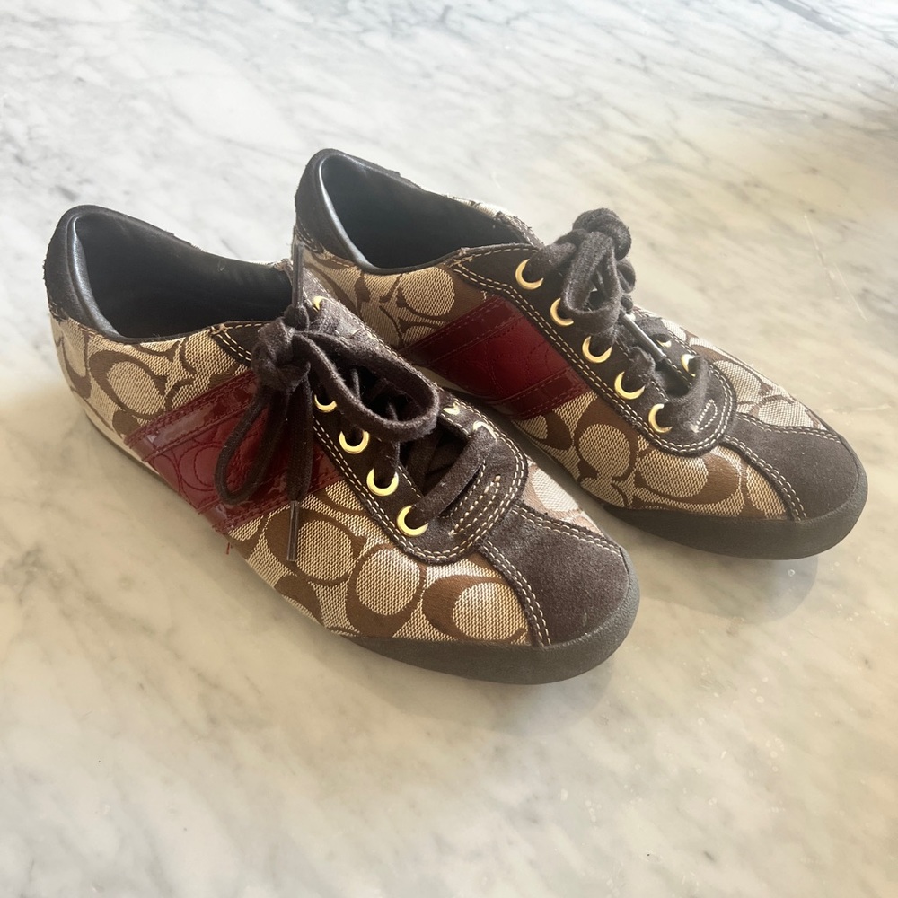 Coach Signature Canvas Sneaker Coach Shoes